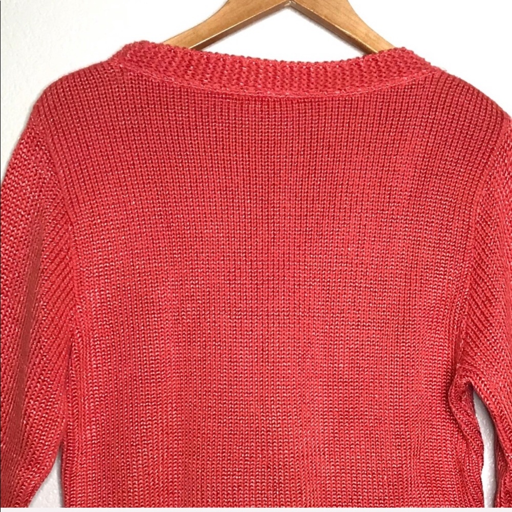 Habitat Pullover Coral Sweater Size M / L - Picture 4 of 8